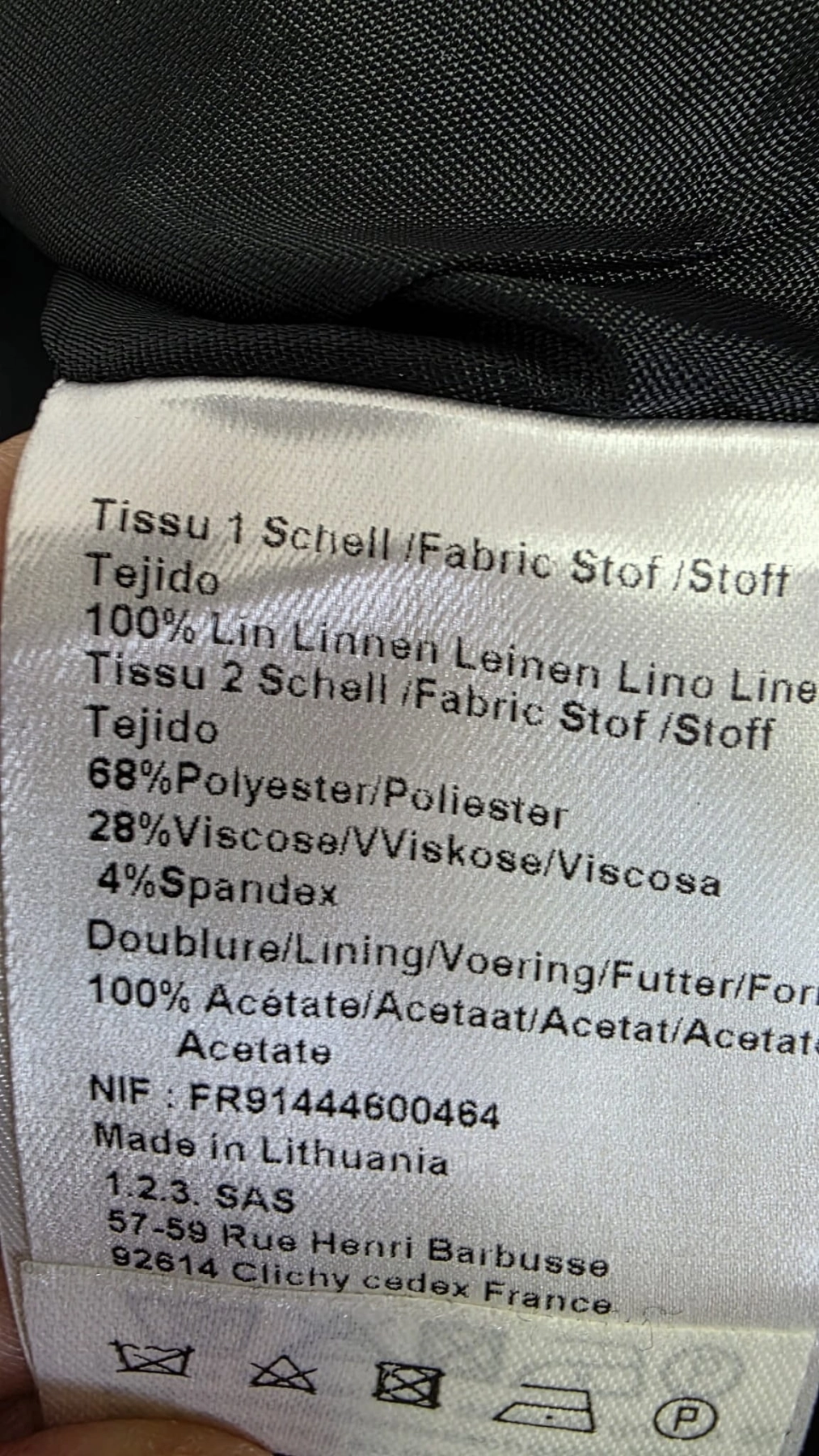Piękna lniana sukienka 1.2.3 SAS