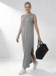 Szara sukienka maxi