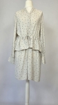 Kremowa sukienka mini w czarne kropki SELECTED FEMME