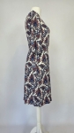 Elegancka sukienka midi w etniczny wzór paisley SOLAR