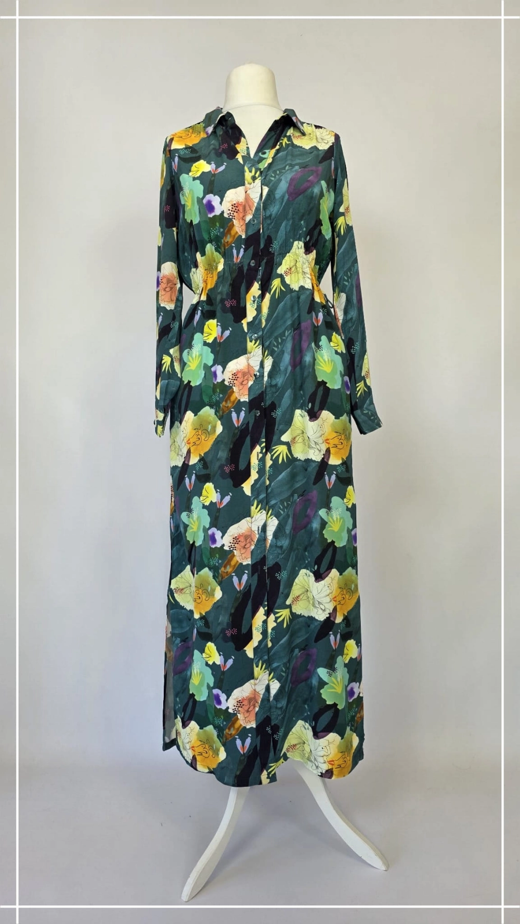 Sukienka maxi POM Amsterdam w kwiatowy print