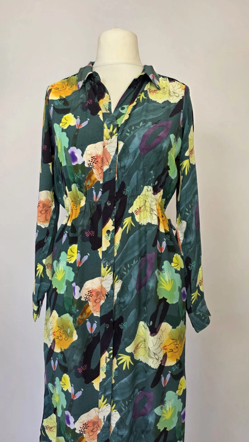 Sukienka maxi POM Amsterdam w kwiatowy print