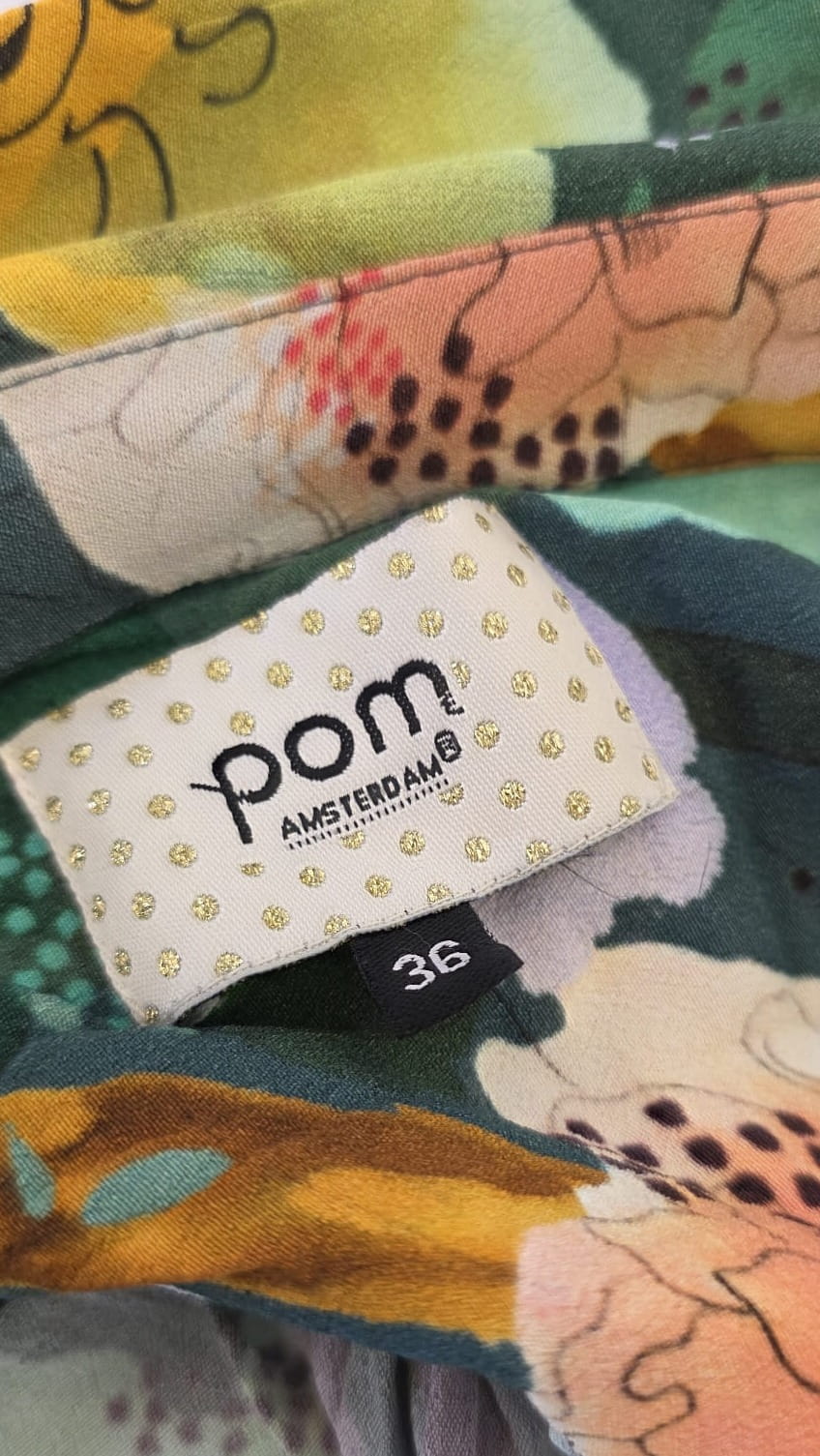 Sukienka maxi POM Amsterdam w kwiatowy print
