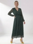 Elegancka sukienka maxi w butelkowej zieleni NEO MOIR