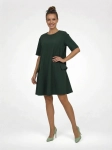 Elegancka butelkowa sukienka mini z designerskimi kieszeniami COS