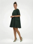 Elegancka butelkowa sukienka mini z designerskimi kieszeniami COS
