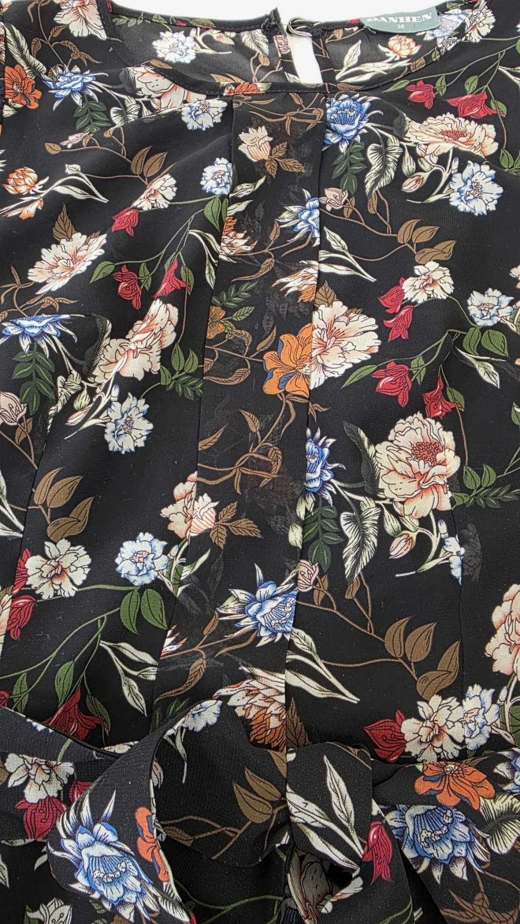 Elegancka sukienka w roślinny wzór DANHEN