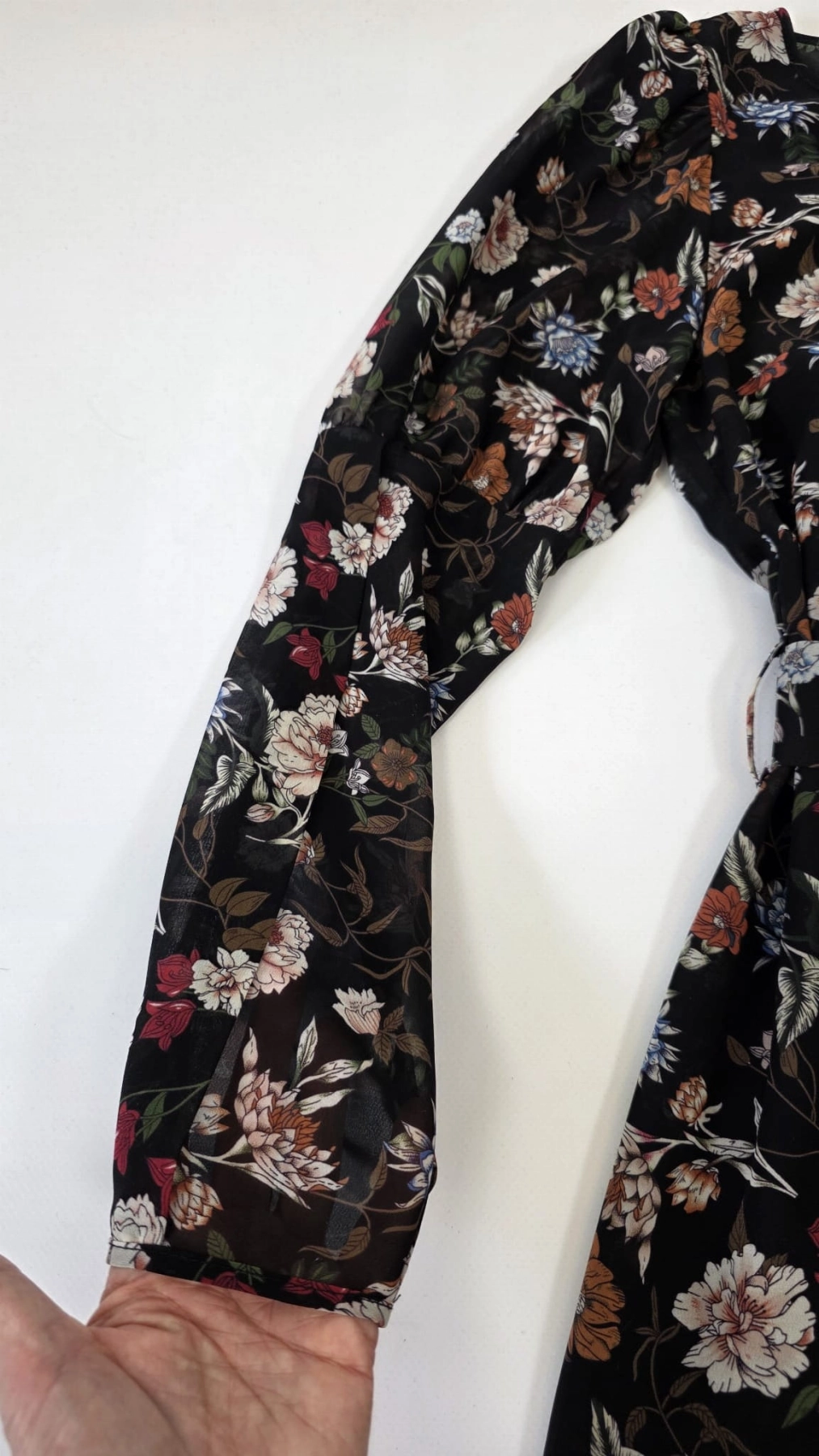 Elegancka sukienka w roślinny wzór DANHEN