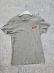 Mini spódniczka H&amp;M, klasyczny T-shirt LEVIS oraz koszula w kratkę w pudrowym różu LEE