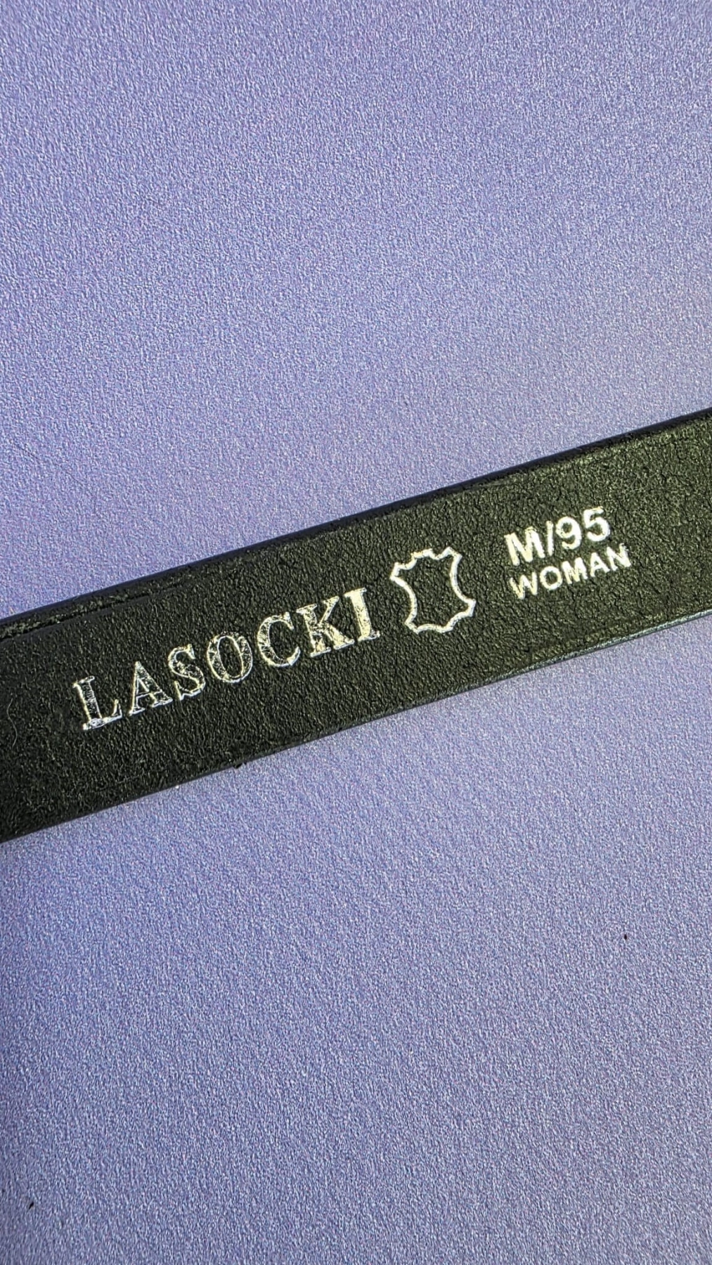 Elegancki biały komplet koszula, spodnie i skórzany pasek (Walter Voulaz, Wallis - nowe z metką, Lasocki) rozm. 44