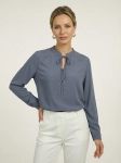 Szara, elegancka bluzka wizytowa marki OPUS