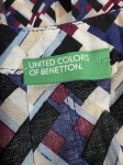 Koszula United Colors of Benetton w geometryczny wzór i z ozdobnymi mankietami