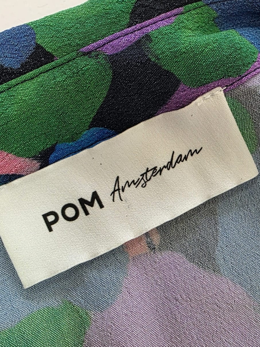 Sukienka maxi POM Amsterdam w malarski wzór