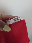 Czerwony kombinezon Mango z szerokimi nogawkami