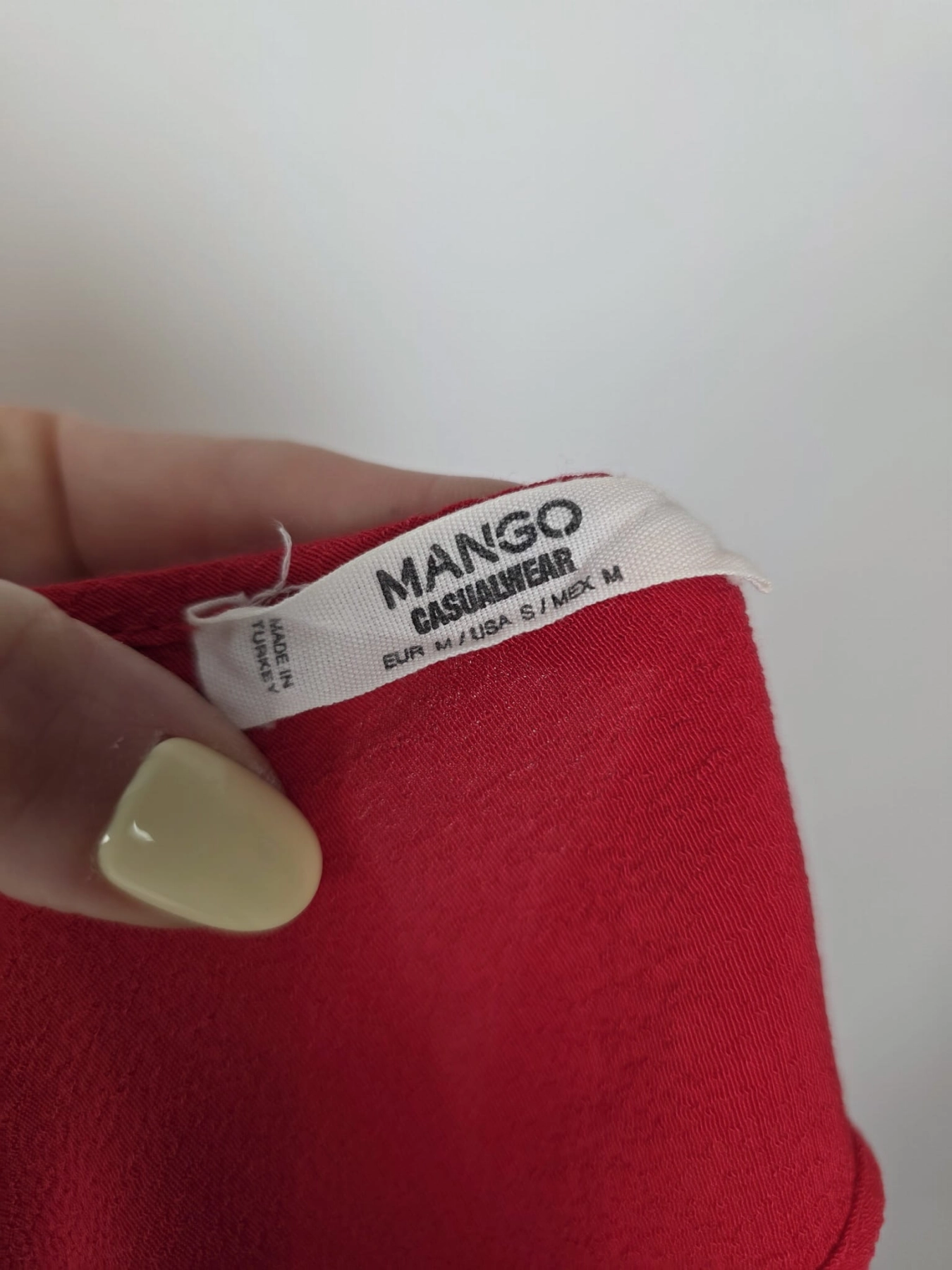 Czerwony kombinezon Mango z szerokimi nogawkami