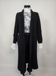 Piękny Set: Koronkowa bluzka In The Style, kardigan Niumi oraz czarne spodnie Free Quent