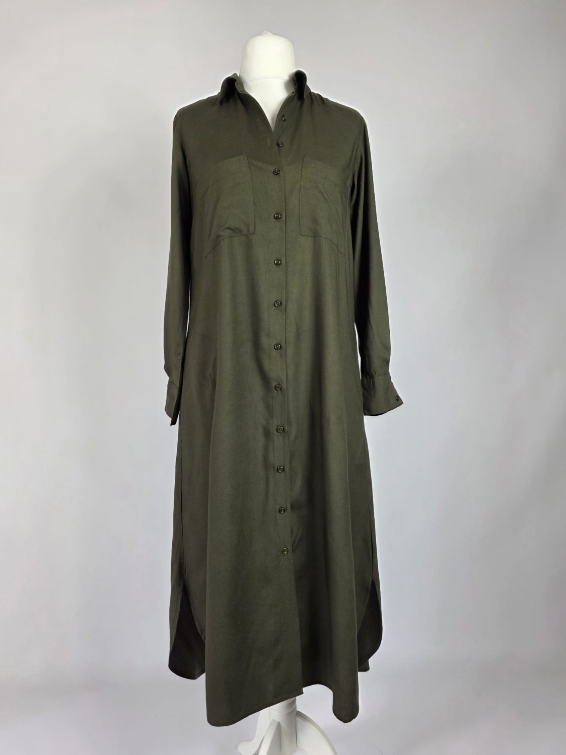 Militarna sukienka w kolorze khaki