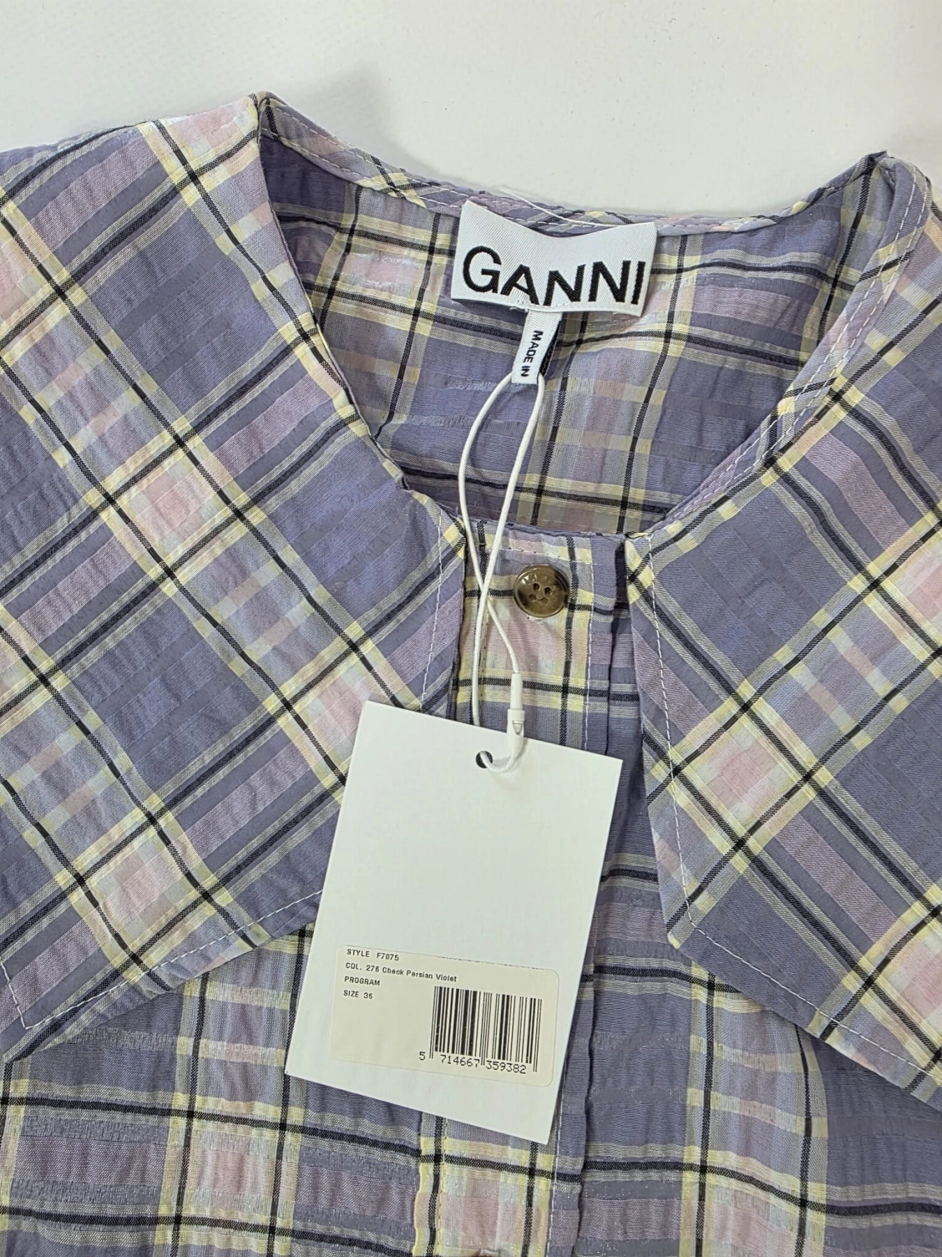 Komplet: designerski top Ganni i cygaretki Zara