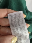 Zestaw: sweter PART TWO butelkowa zieleń, bluzka w motyle STRADIVARIUS i piaskowe, szerokie spodnie