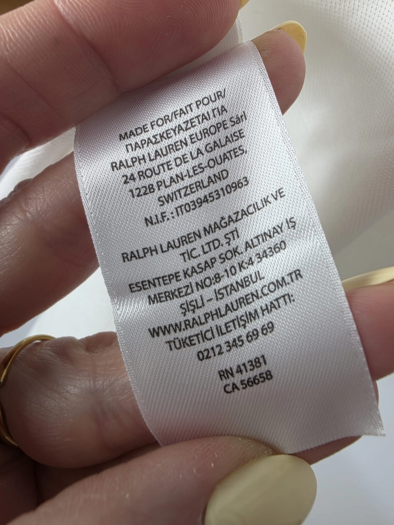 Biała sukienka koszulowa Ralph Lauren