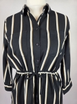 Stylowa sukienka koszulowa w pionowe pasy od ONLY