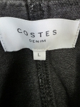 Czarna, dopasowana sukienka jeansowa COSTES