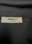 Czarna satynowa koszula marki MSCH Copenhagen