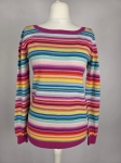 Kolorowy sweter w paski marki Benetton