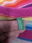 Kolorowy sweter w paski marki Benetton